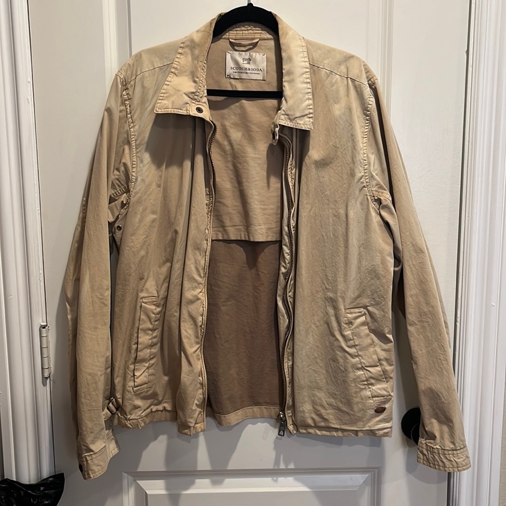 Scotch and soda tan jacket